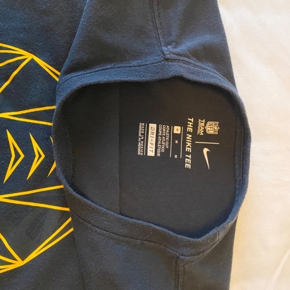 Nike Pittsburgh Steelers-Unisex-Athletic Cut-Dri‎ Fit-T-Shirt-Size Medium - Picture 6 of 8